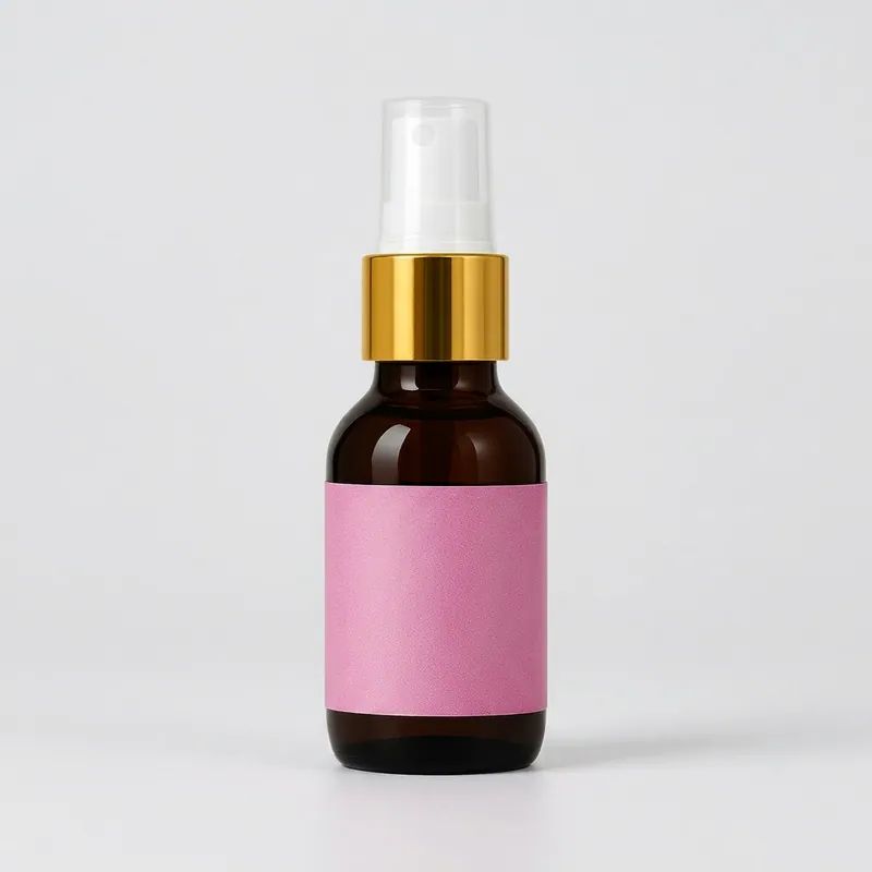 Aceite capilar con vitamina E — envase sin marca para maquila